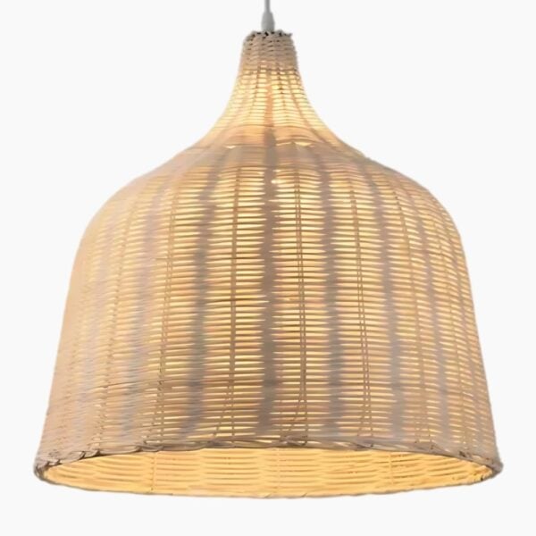 Natuurlijke hanglamp van handgeweven rotan
