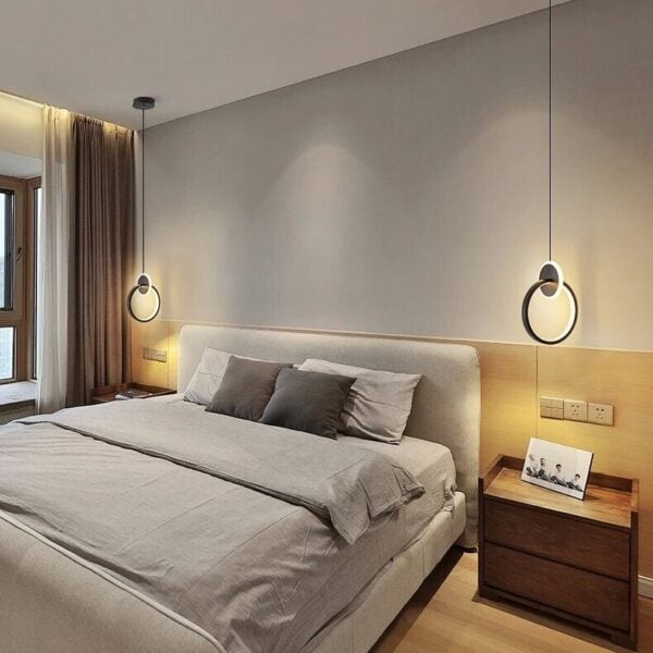 Ring hanglamp met een puur ontwerp