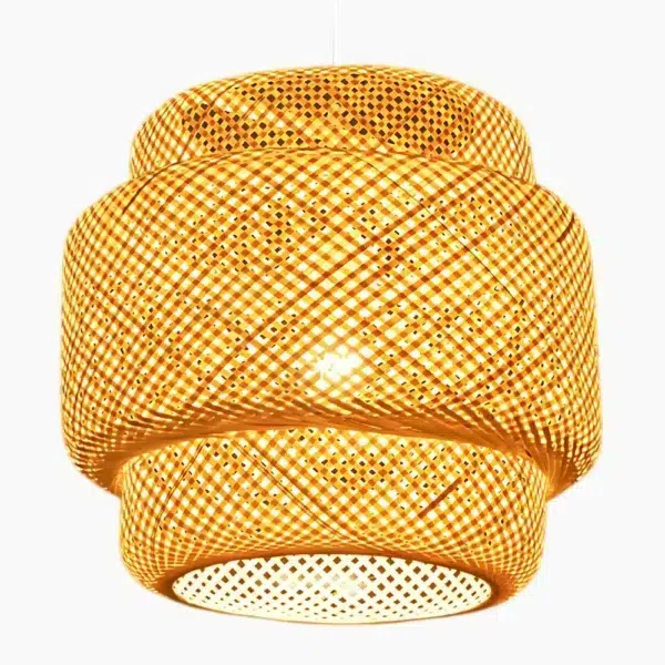 Handgeweven bamboe hanglamp