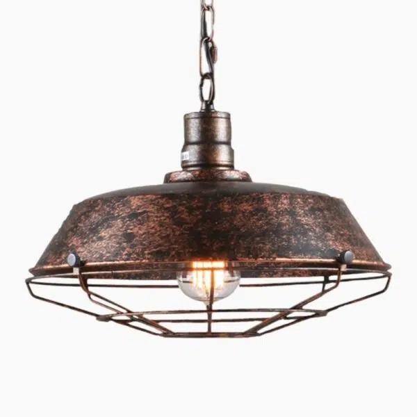 Handgemaakte hanglamp van smeedijzer