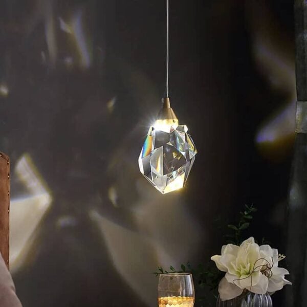 Suspension cristal contemporaine