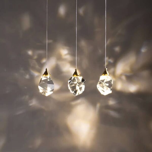 Suspension cristal contemporaine