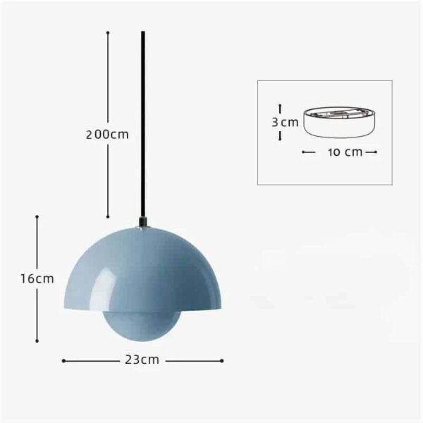 Suspension luminaire contemporaine Agaric