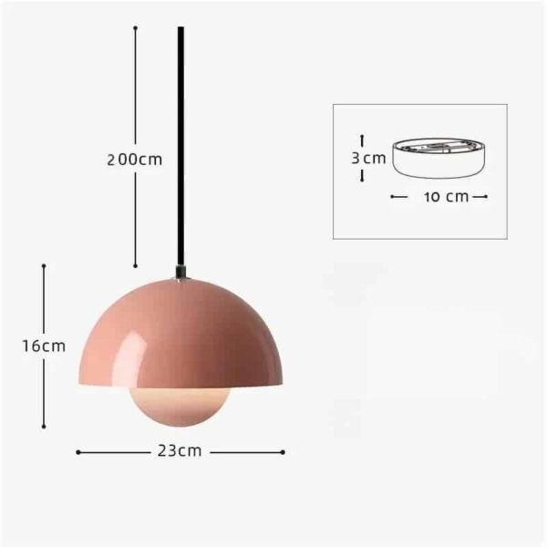 Suspension luminaire contemporaine Agaric