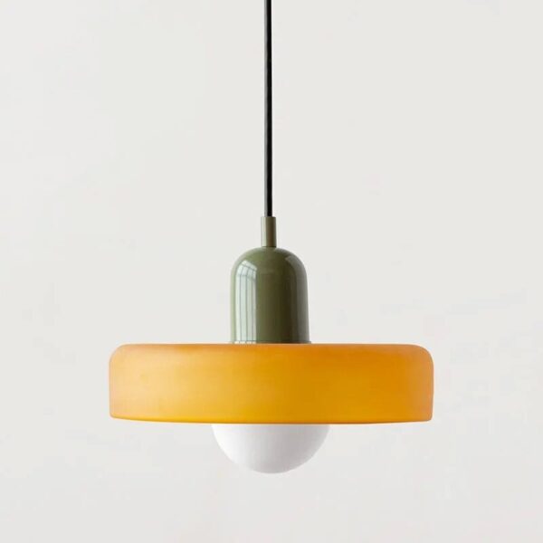 Scandinavische hanglamp van geblazen glas