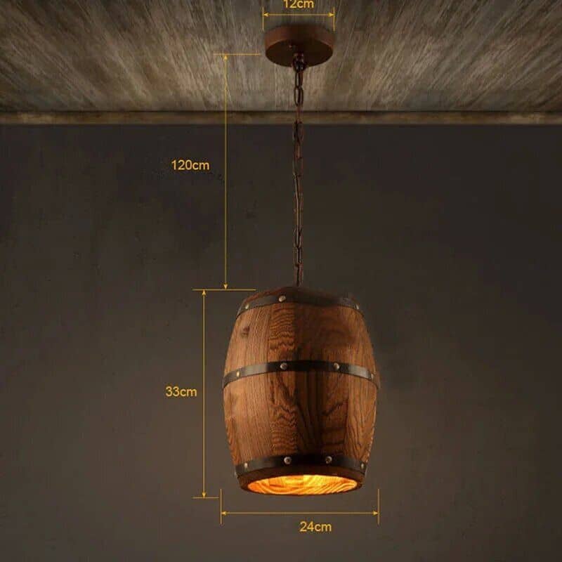 Suspension lumineuse artisanale inspirée du patrimoine viticole