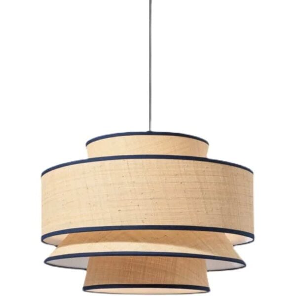 Suspension textile contemporaine d'inspiration asiatique