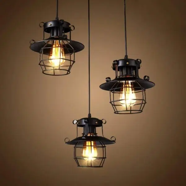 Suspension design contemporaine industrielle