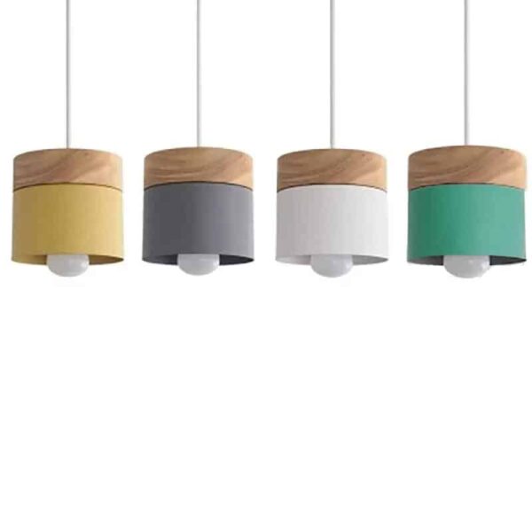 Suspension luminaire en bois d'inspiration nordique