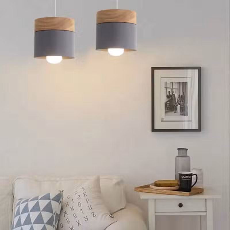Suspension luminaire en bois d'inspiration nordique