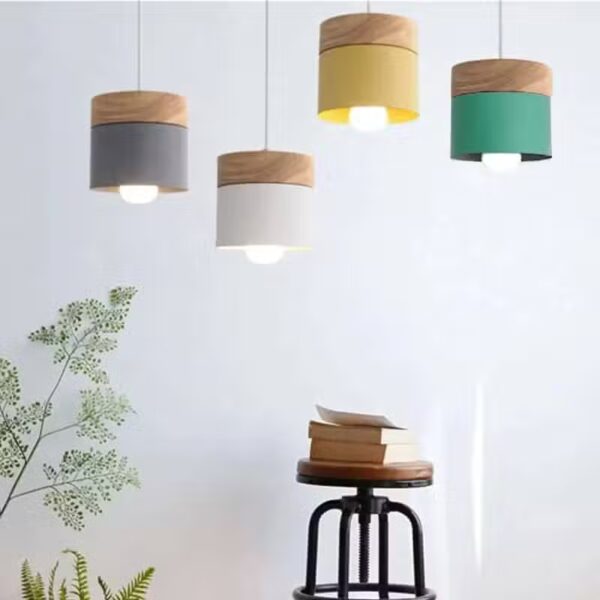 Houten hanglamp met Scandinavische inspiratie