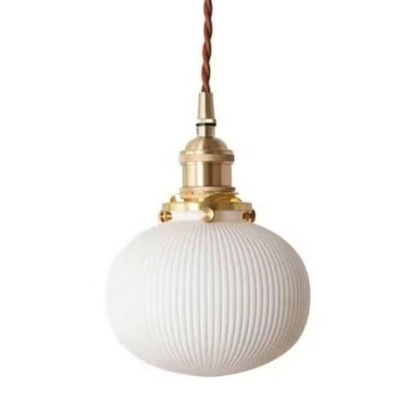 Suspension luminaire en céramique d'inspiration rétro