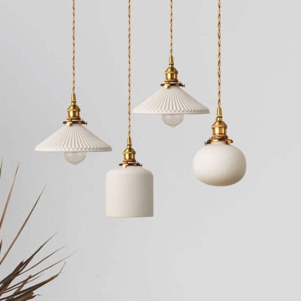 Keramische hanglamp met retro-inspiratie