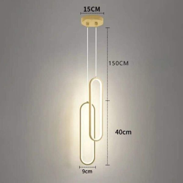 Suspension luminaire ovale à l'élégance nordique
