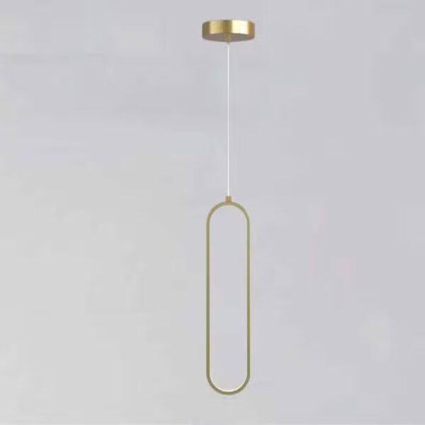 Suspension luminaire ovale à l'élégance nordique