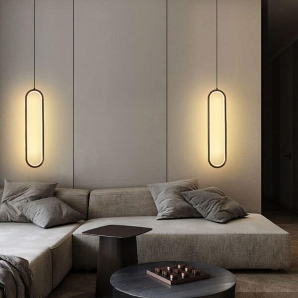 Ovale hanglamp met Scandinavische elegantie