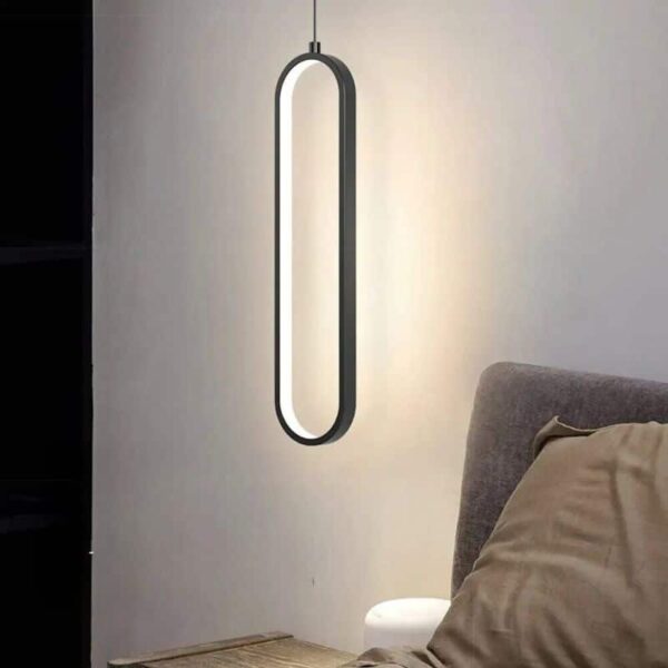 Suspension luminaire ovale à l'élégance nordique