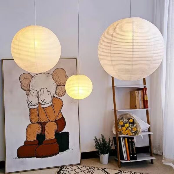 Op oriënt geïnspireerde bolvormige hanglamp
