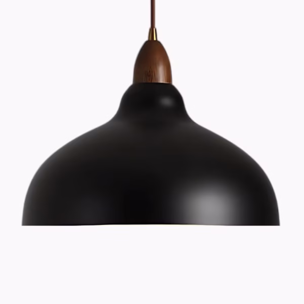 Scandinavische hanglamp met zuivere lijnen