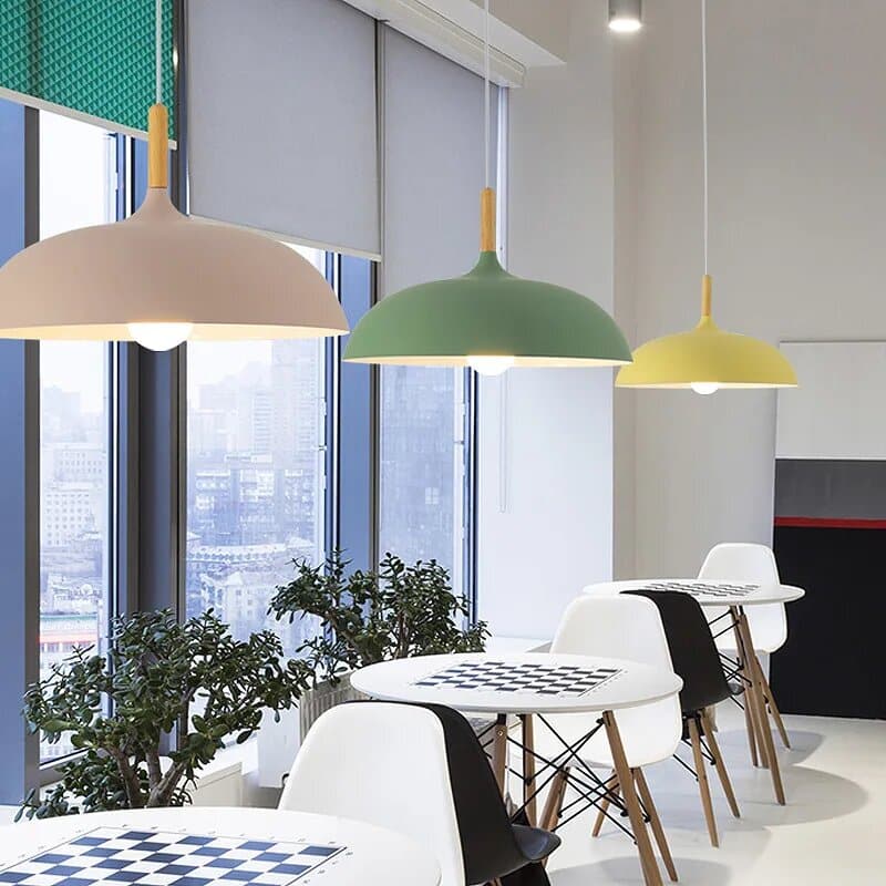 Suspension luminaire dôme style nordique