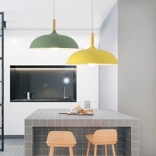Suspension luminaire dôme style nordique