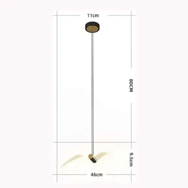 Suspension LED artistique à l'élégance contemporaine