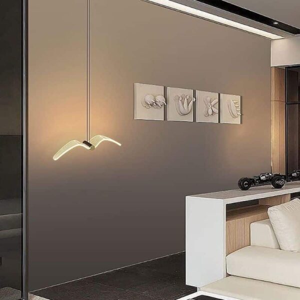 Suspension LED artistique à l'élégance contemporaine
