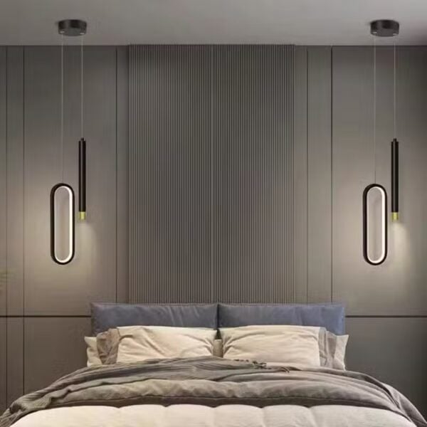 Dubbele LED hanglamp met verfijnde Scandinavische esthetiek