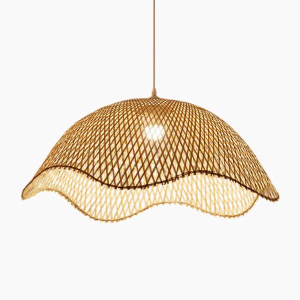 Handgemaakte hanglamp Bambou Céleste