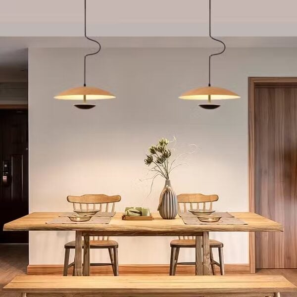Suspension LED minimaliste nordique aux lignes épurées