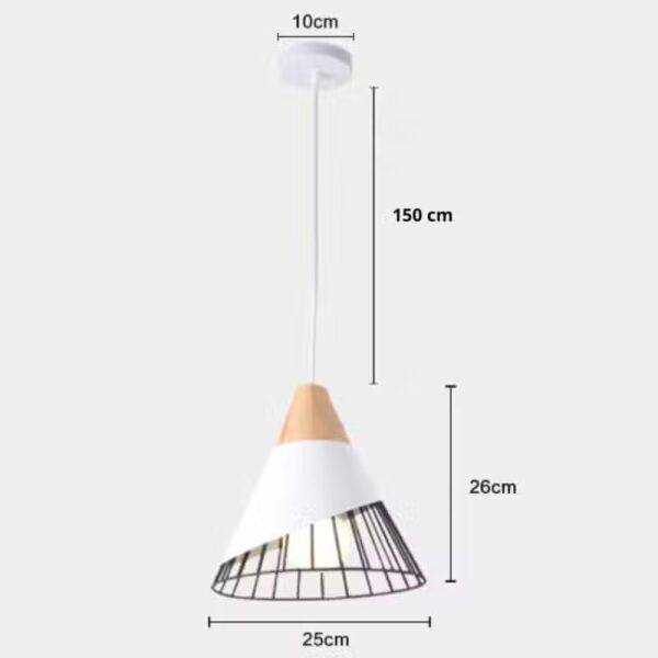 Suspension luminaire conique au design contemporain
