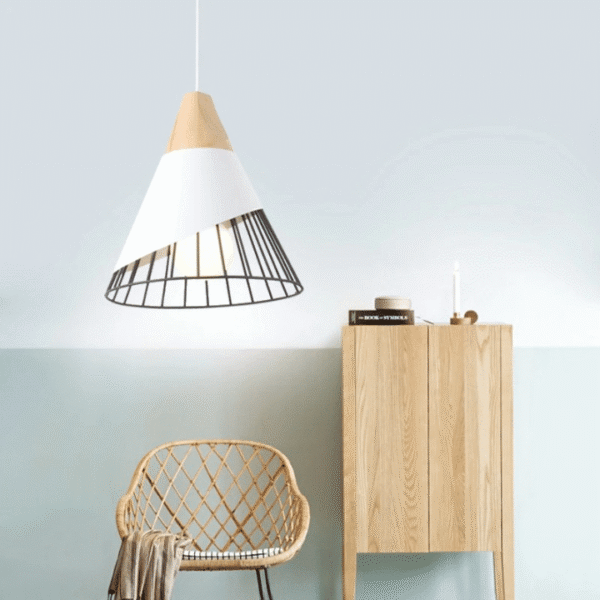 Suspension luminaire conique au design contemporain