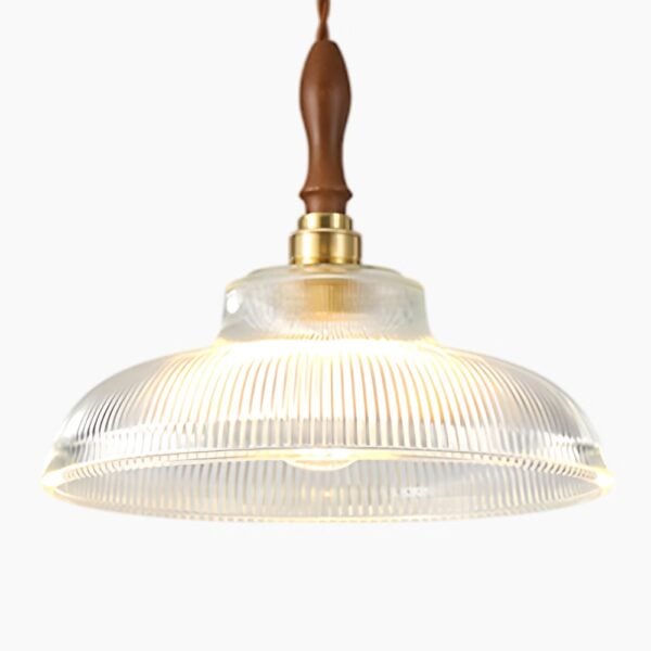 Suspension luminaire en verre soucoupe au design intemporel