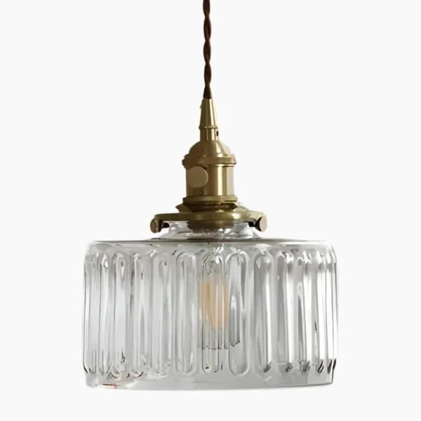 Ronde hanglamp van handgeblazen glas