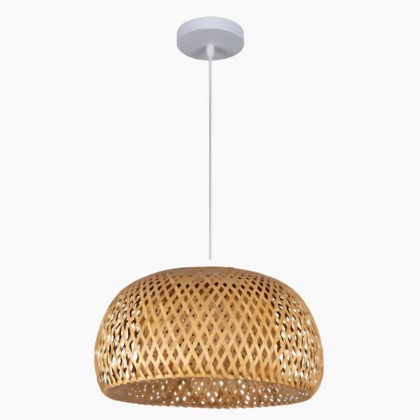 Suspension artisanale en bambou d'inspiration nordique