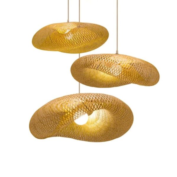 Suspension artisanale en bambou: design intemporel