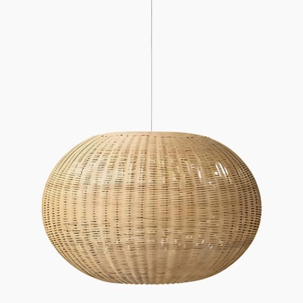 Handgemaakte hanglamp van edel, verweerd hout