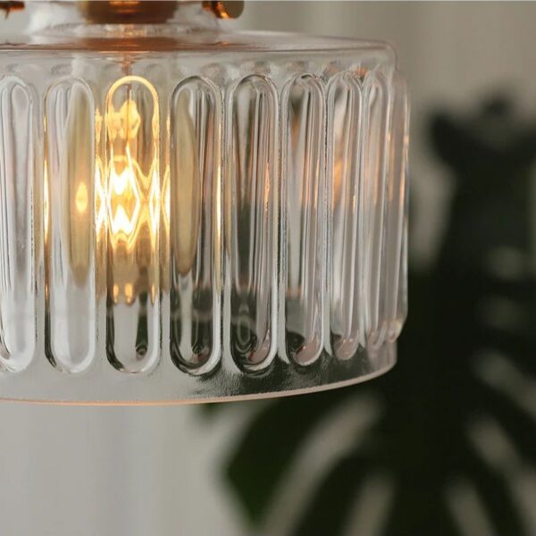 Ronde hanglamp van handgeblazen glas