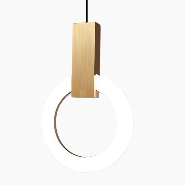 Ronde aluminium ophanging met Scandinavisch ontwerp