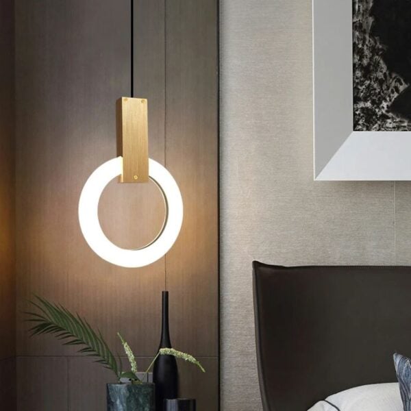 Ronde aluminium ophanging met Scandinavisch ontwerp
