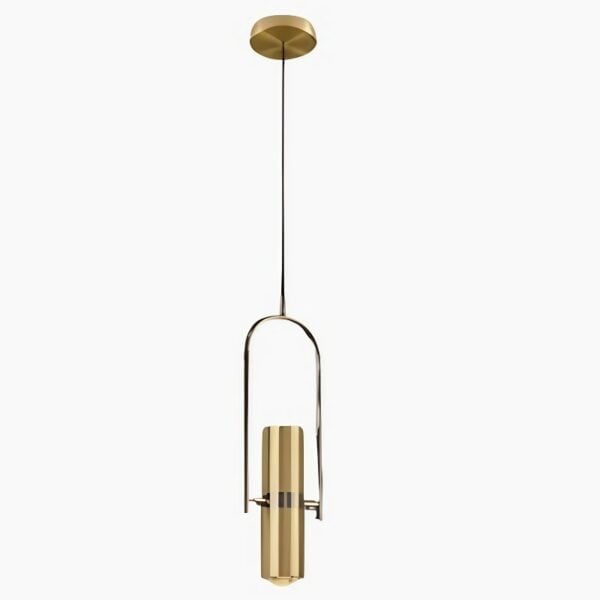 Eigentijdse hanglamp met gouden accenten