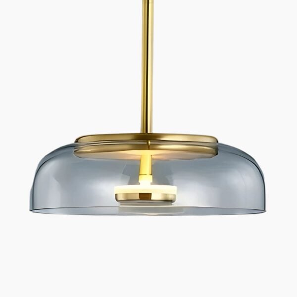 Eigentijdse hanglamp met edele glazen diffuser