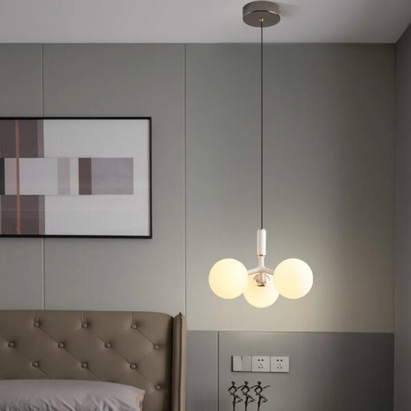 Eigentijdse hanglamp in geborsteld staal