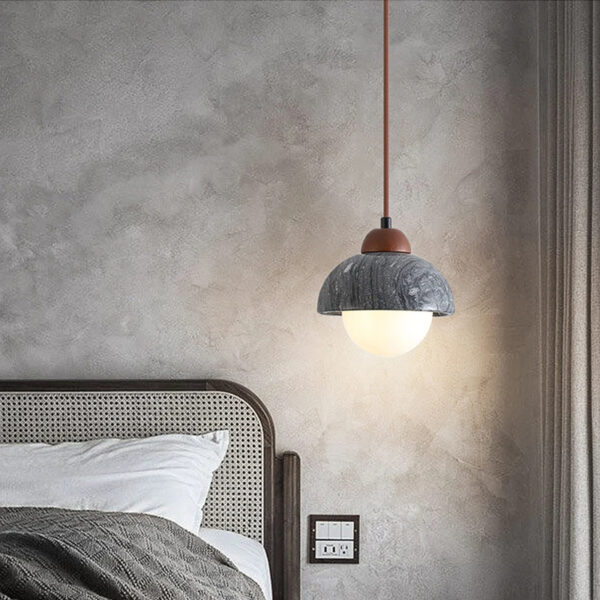 Suspension contemporaine en marbre noble
