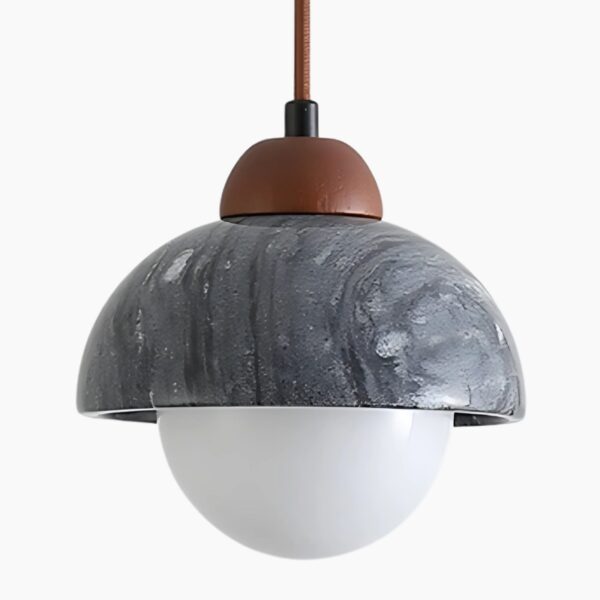 Eigentijdse hanglamp in edel marmer