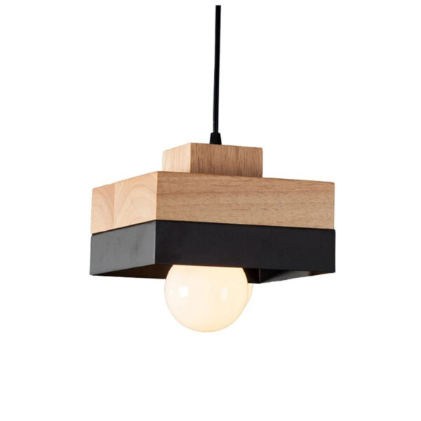 Suspension cubique en bois inspiration nordique