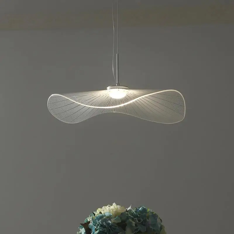 Suspension luminaire à variations chromatiques