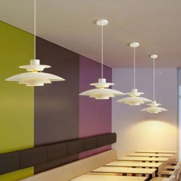 Suspension luminaire asymétrique inspiration nordique