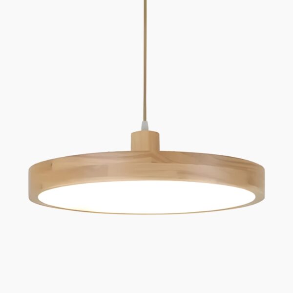 Hanglamp in natuurlijk hout