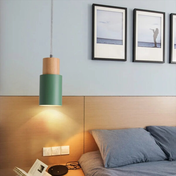 Suspension luminaire épurée en métal, inspiration nordique